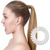 20pcs Large Spiral Hair Ties 30mm Spiral Hair Bands Coil Hair Bands Telephone Cord Bobbles,no Trace Strong Hold Transfer-resistant