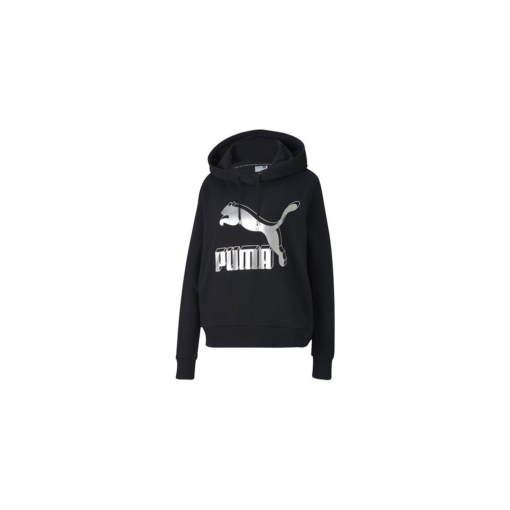 Puma Casual Sports Hoodie Women Tops Black 595915-71
