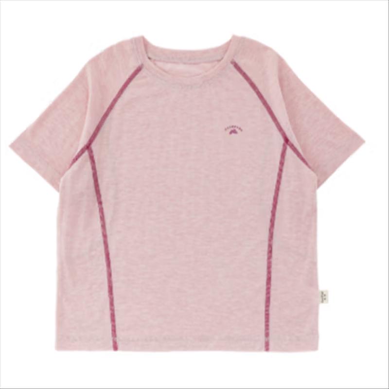 Yoyou Girls  Wool Lyocell Cooling Short Sleeve T-Shirt 110 cm