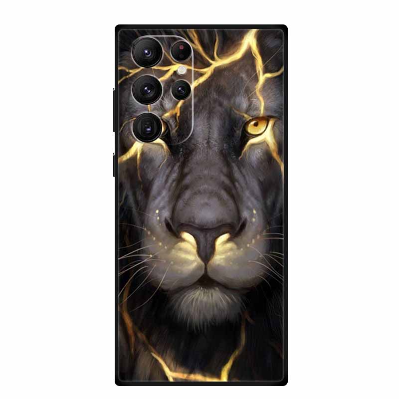 For Samsung S23 Ultra Phone Case Cover S23Ultra Black Silicone Soft Back Case For Samsung Galaxy S22 S23 Ultra Case S 23 Ultra