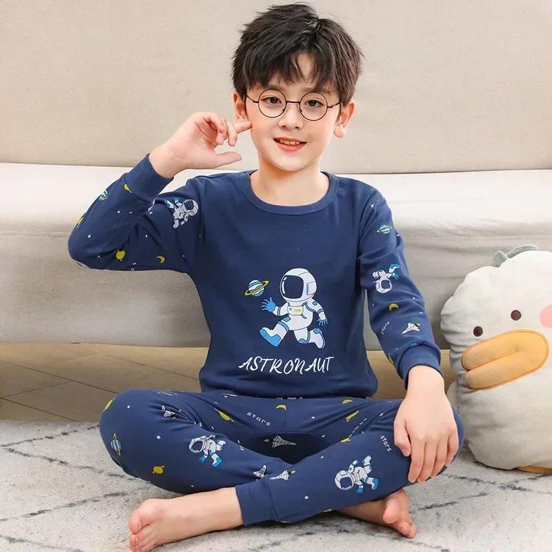 Set Pigiama per Bambine da 2 a 3 4 5 6 7 8 9 10 11 12 13 14 Anni Cotone 100 Bambini Piccoli Pigiama Manica Lunga Carino Pigiama Gatto Rosa Pjs