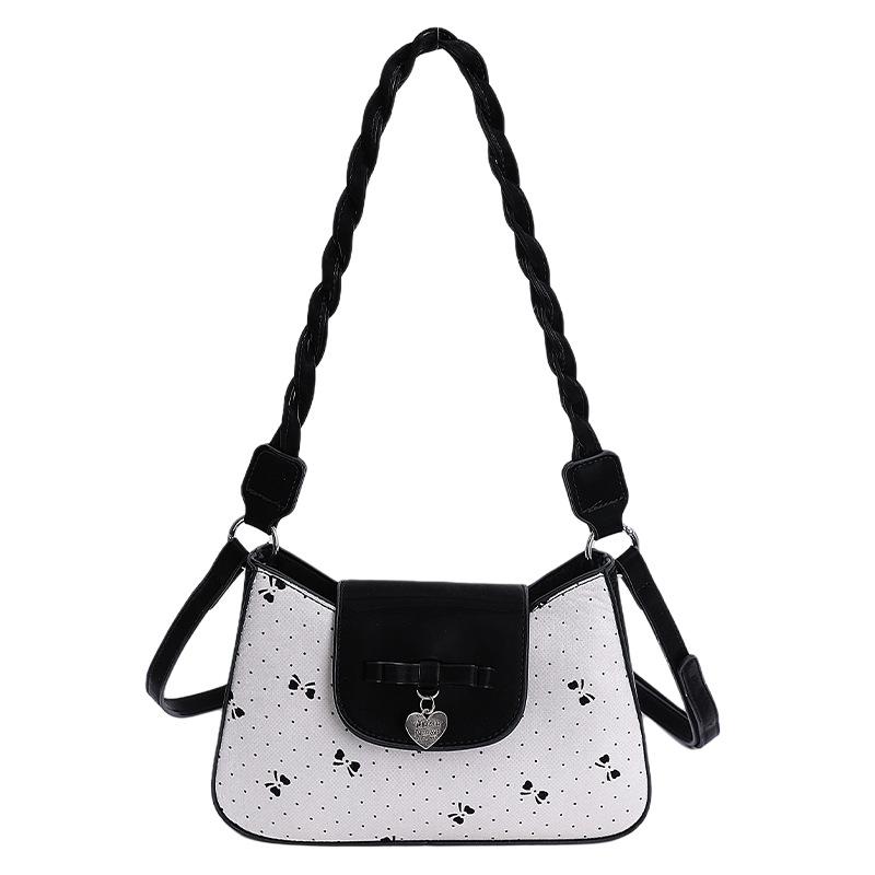 

Сумка женская новая розовая с бантом на одно плечо кроссбоди маленькая сумка женская милая легкая роскошь нишевая с высоким чувством 24*5*12 белый