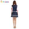 Womens Witch Trendy Vampire Roleplay Costume Featuring Gruesome Blood Patterns