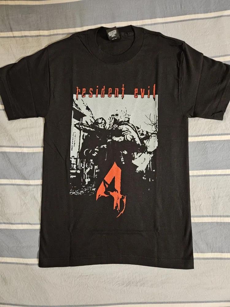 Unisex Short Sleeve Crew Neck Cotton T Shirt Resident Evil 4
