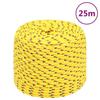 152607 vidaXL Boat Rope Yellow 8 Mm 25 M Polypropylene