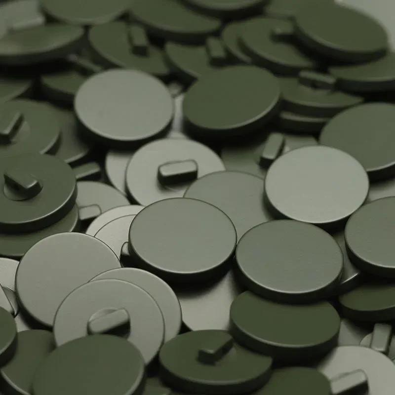 10pcs Beautiful Resin Buttons Solid Color Smooth Resin Round Shank Buttons Winter Coat Sewing Accessories