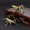 Solid Brass Cricket Ornament Retro Tea Pet Metal Insect Office Table Decoration for Insect Enthusiasts Creative Collection