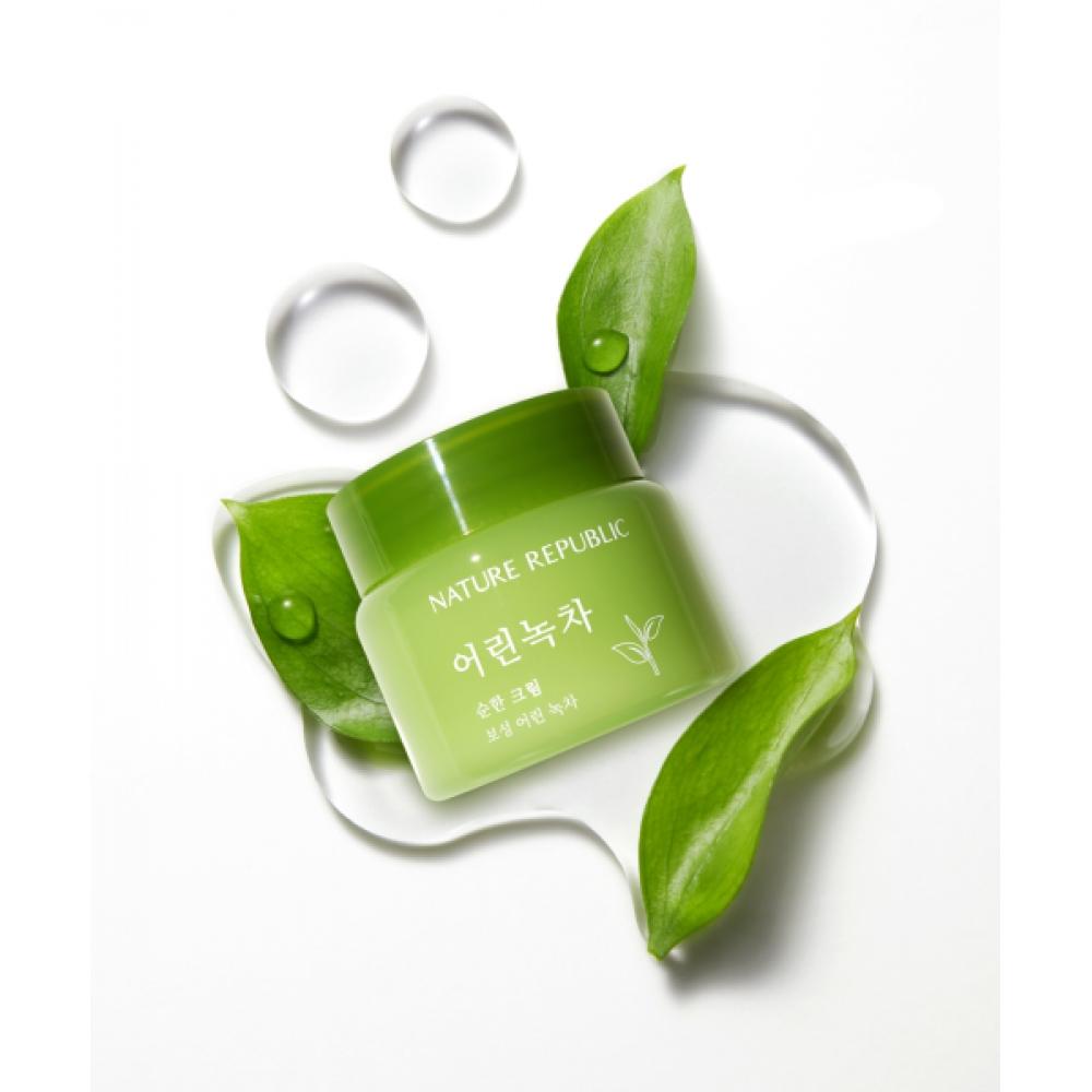 Nature Republic [2pack] Young Green Tea Mild Cream 55ml 2