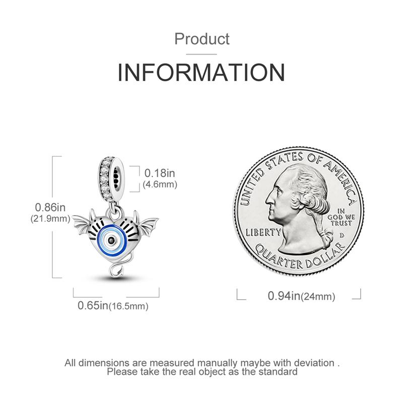 Charms Copper Hamsa Hand All-Seeing Eye Horus Fatima Protection Beads Fit Bracelet Necklace Women Diy Jewelry