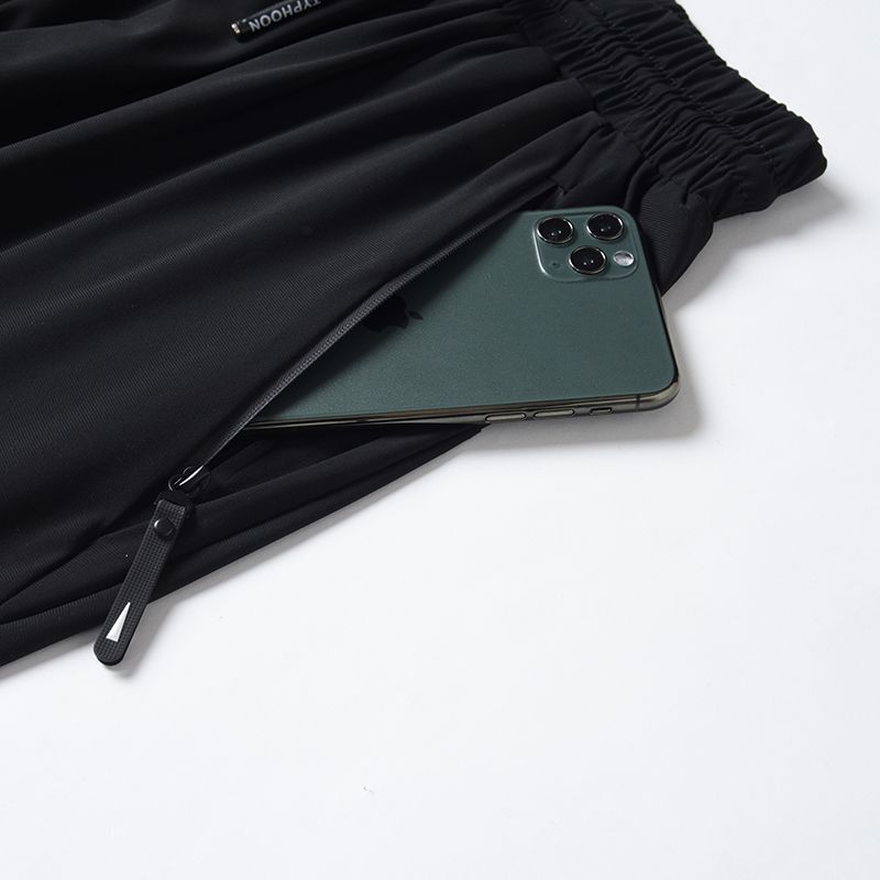 Elastische Sommer-Cropped-Shorts für Herren-Freizeitshorts, Sportverschluss, Schnelltrocknend, Herren-Lockere und Atmungsaktive Mittellange Hosen