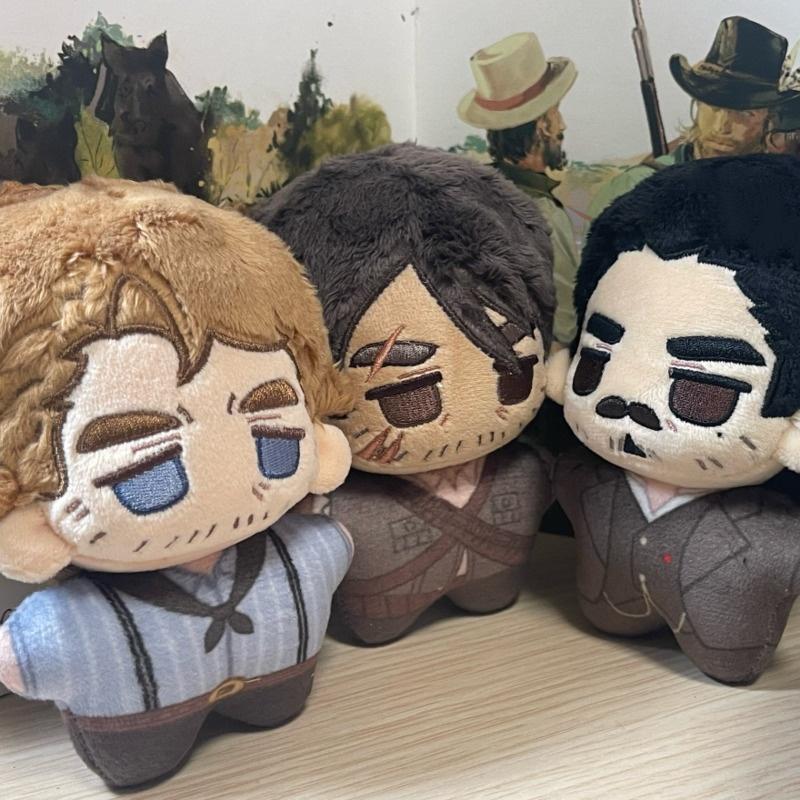 10cm Red Dead Redemption 2 Arthur Morgan Plüschpuppe John Marston Cosplay Baumwollpuppe Fan-Zubehör Schlüsselanhänger Anhänger Geschenke