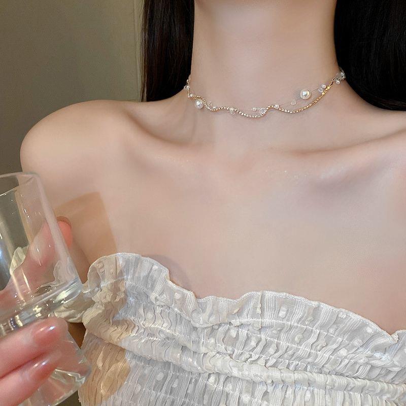 2025 Trendy Niche Beaded Necklace - Sweet, Pure, and Versatile High-End Style