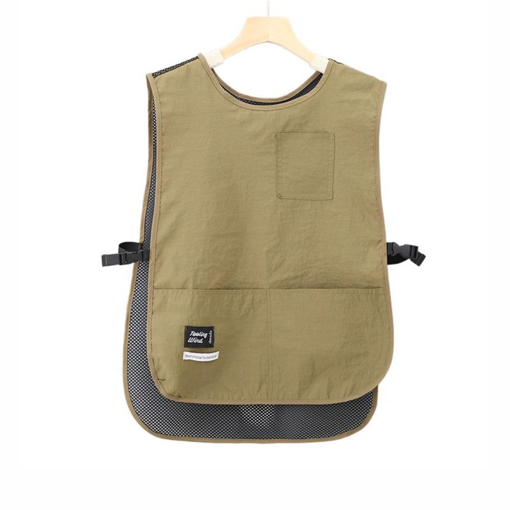 Waterproof Stain-Resistant Apron Breathable Durable Fabric Kitchen Aprons Nylon Vest Style Anti Dirty Coffee House Uniform