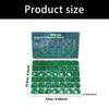 595 Piece Air Conditioning O Gasket Kit, 36 Size Green Rubber O Gasket Set with Size References In Storage Case for Repair Use and Maintenance