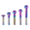 Rainbow Gold Titanium Bolts Taper Head Fixing Bolts New Bicycle Headset Cap Bolts  Road Bike