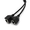 RJ45 Male To Internet Adapter Cable 2 Female 2-in-1 Plug and Play Copper