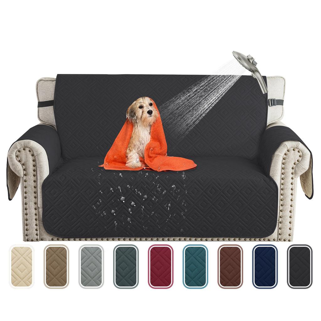 Waterproof Non-Slip Pet Sofa Cover Solid Color Durable Cat-Scratch Resistant One-Piece Sofa Cover Protector Mat Urine Barrier