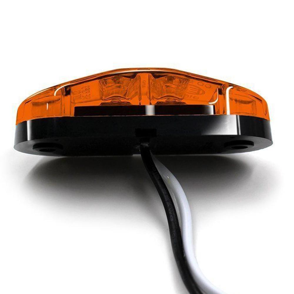 

pdtoweb 10x Янтарный 2LED Овал Автомобильный прицеп Грузовик Боковой маркер Свет Зазор лампы