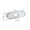 Bathroom Faucet Accessories Hole Cover Deck Plate 6/10 Inch Bathroom Sink Unused Mounting Escutcheon 304