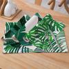 Natural Linen Placemat Set Tropical Plant Print Heat Resistant Table Mat Dining Kitchen Nordic Style Square