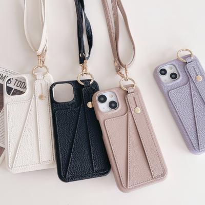 Crossbody Omuz Litchi Deri Cüzdan Telefon Kılıfı iphone 15 14 3 12 11 Pro Max/Samsung S23 Ultra S22 Artı A54 A53 A33 A13 Kart Kapağı
