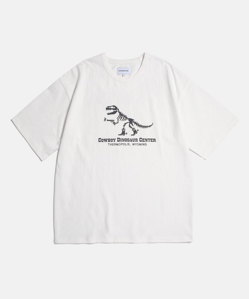 ESPIONAGE Cdc T-Rex Heavyweight Tee Off White