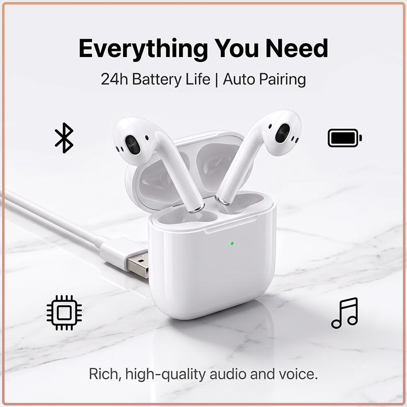 Apple AirPods 2ª Generazione Cuffie True Wireless con Custodia di Ricarica Wireless
