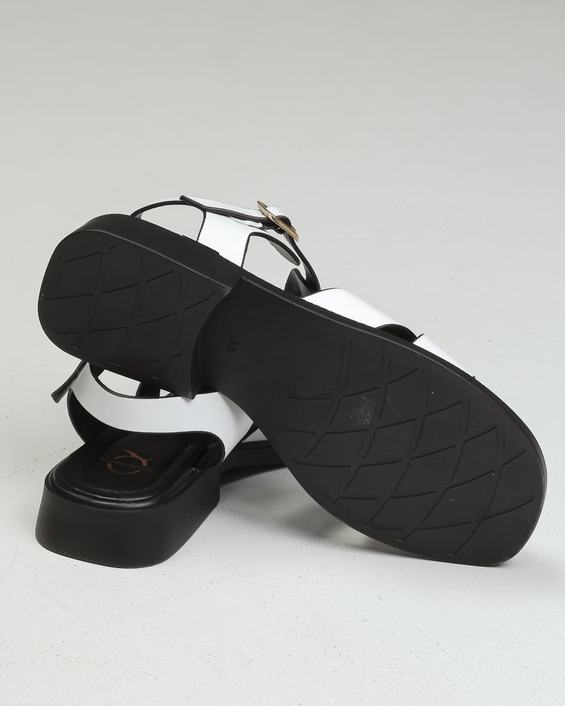 Sandales femme Aquamarin 3595 36 cuir blanc