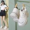 Inner Height Increase Dad Shoes Women 2025 Summer New Popular Small Versatile Leisure Sports Mesh White Shoes Women
