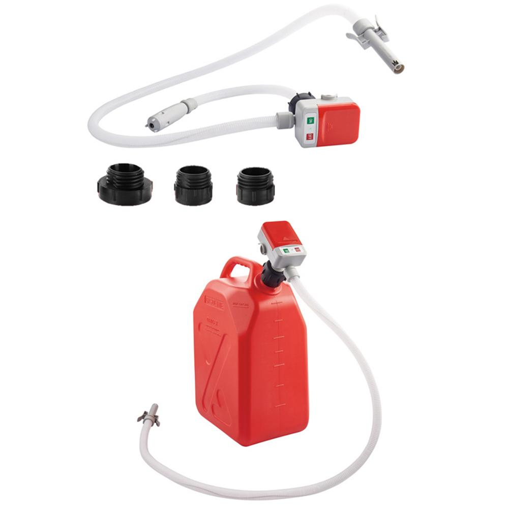 Portable Fuels Pump Battery-Operated Liquid Transfer Pump 9.08l/Min Electric Liquid Pump With 3 Tank Adapter