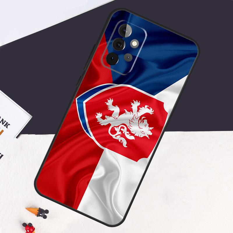 Czech Republic Flag Case For Samsung Galaxy A14 A55 A06 A05 A36 A26 A16 A54 A34 A22 A32 A52 A35 A15 A53 A13 A56