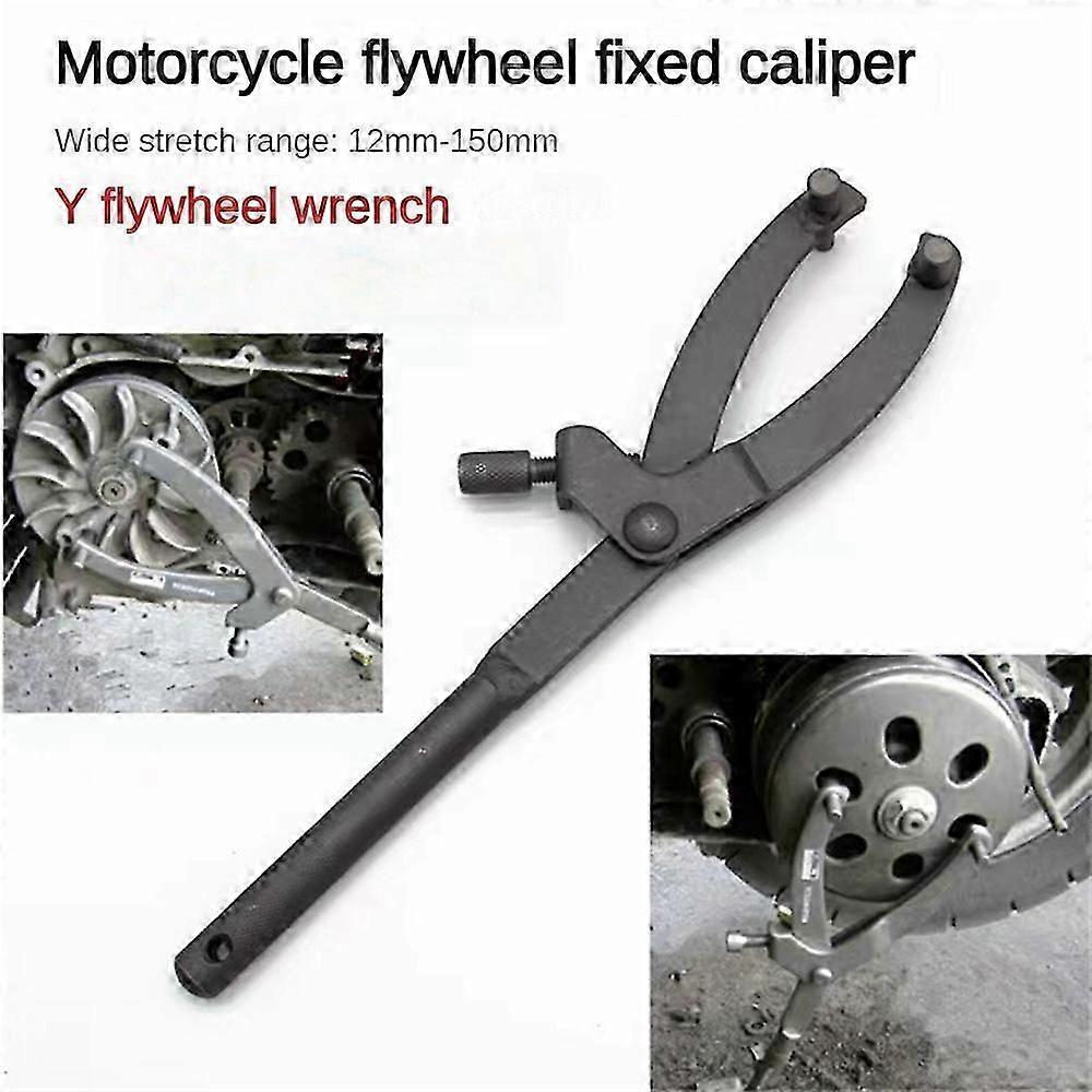 2024 Universal Motorcycle Flywheel Wrench Tool Y Shape Motor Clutch Disassembly Assembly Fixing Tools Scooter Motorcycle Accessories