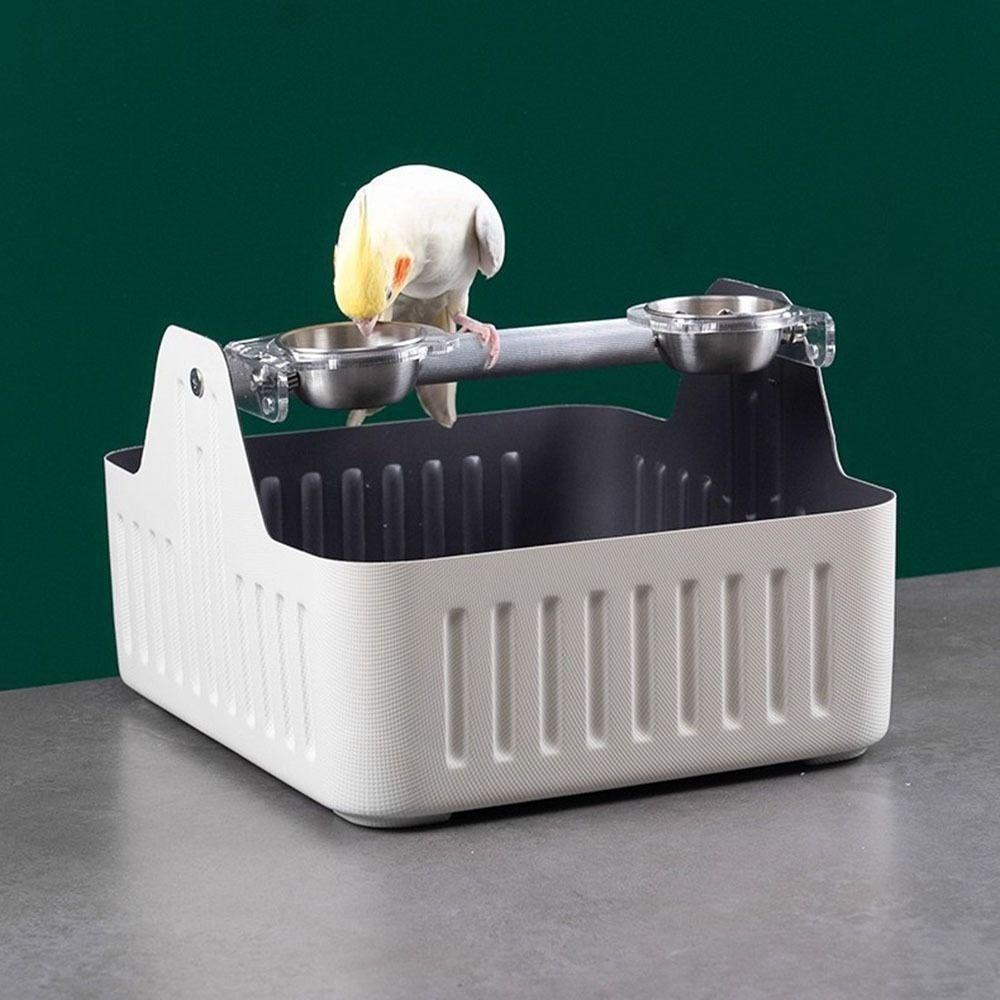 Easy Clean Parrot Fixed-Point Defecation Station Bird Defecation Station  Parakeet