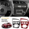 Real Soft Carbon Fiber Sticker For Seat Leon 2005 2006 2007 2008 2009 2010 2011 2012 LHD Car Central Control Panel Accessories.