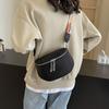 Casual Versatile Crossbody Bag New Wide Strap Trendy Texture Shoulder Bag Student Outdoor Travel Commuter Bag