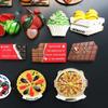 Artificial Foods Magnetic Stickers for Fridge Kitchen Decor Message Board Magnets Gourmet Fridge Magnets Shop Decor Home Decor
