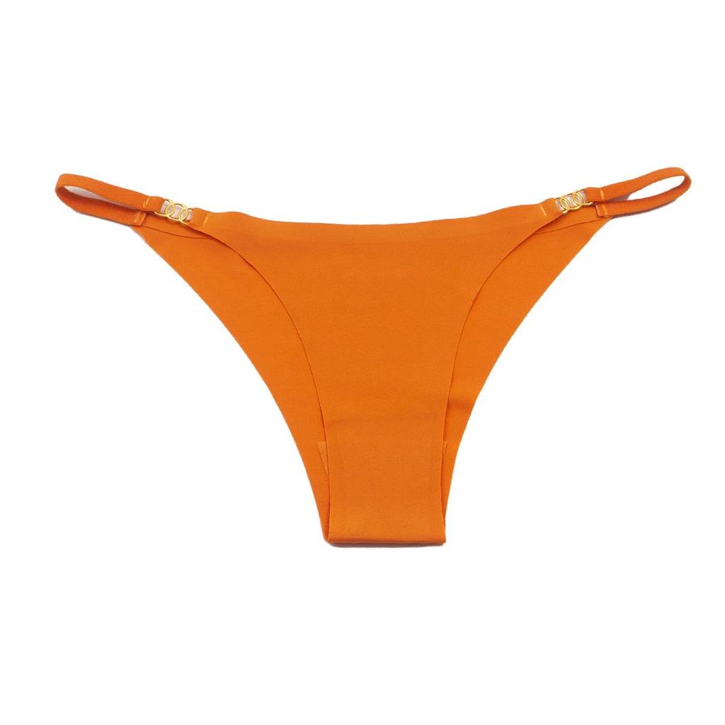 Sexy Ice Silk Low-Waist Women's Breathable Triangle Panties with Thin Straps