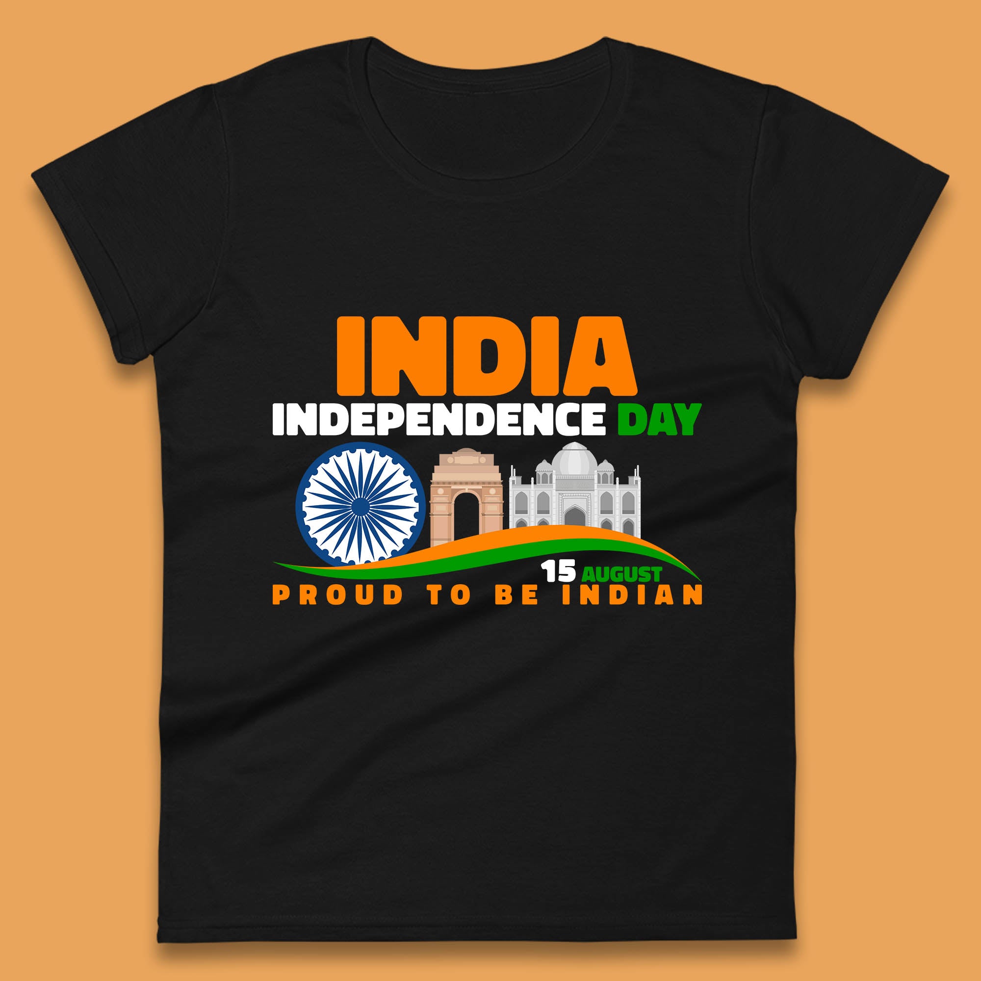 День независимости Индии 15 августа Горжусь быть индийцем Знаменитые памятники Индии Женская футболка Мужские топы Унисекс Топ L