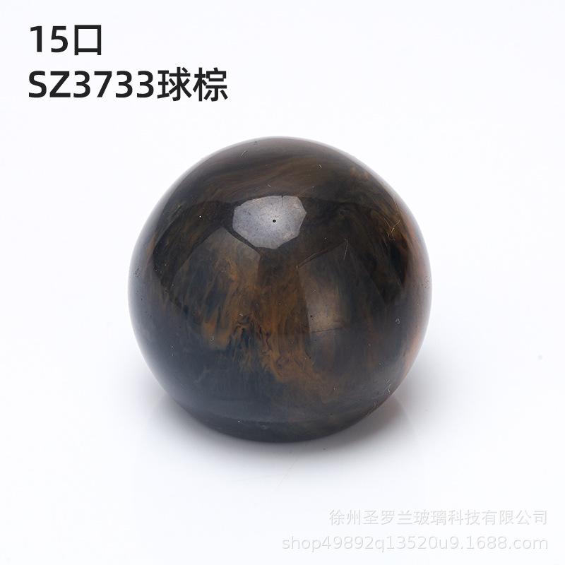 15mm Resin Perfume Bottle Cap, Hand-Polished Sphere & Cylinder Shape, Crimp Neck Spray Lid for Refillable Atomizer