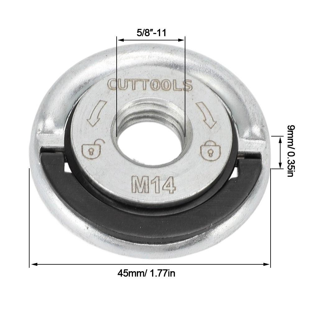 2pcs Self-Locking Angle Grinder Flange Nuts Quick Release Grinder Locking Nuts Replacement