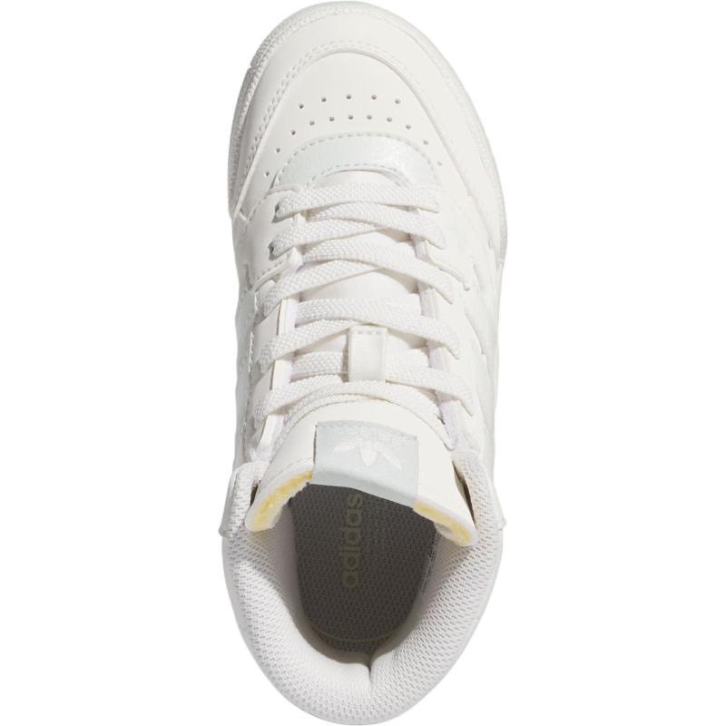 adidas Originals DROP STEP SE Anti-Slip Wear-Resistant High-Top Kids' Skateboarding Shoes White Kids' Sneakers IH2183