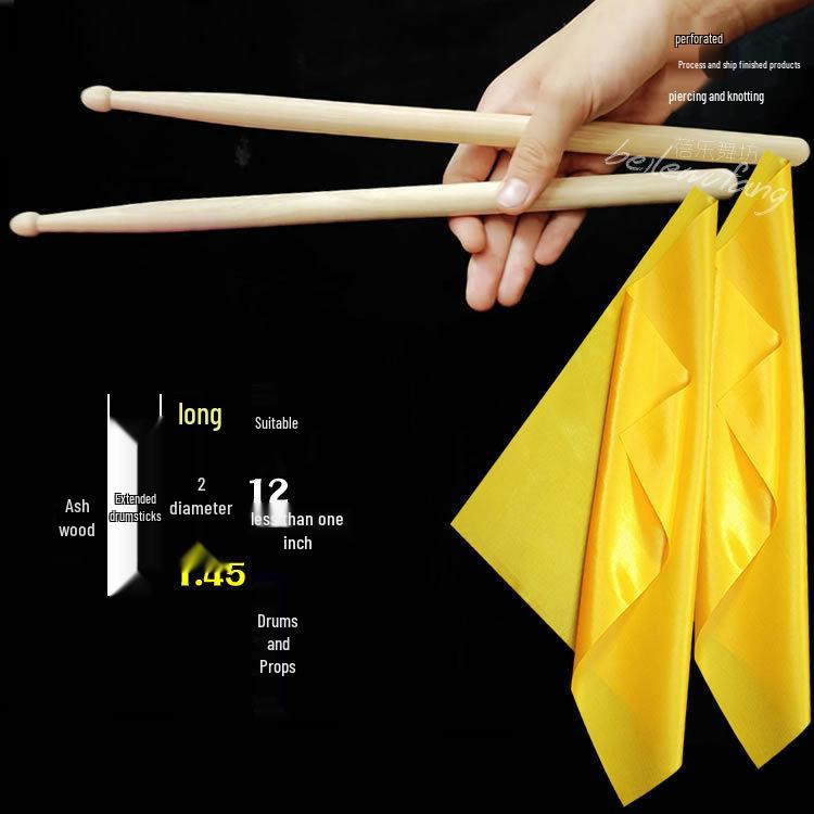 Solid Wood Drumsticks & Mallets for Adults & Kids: Perfect for Waist Drums, Kindergarten Programs, Square Exercises, and Rehearsals