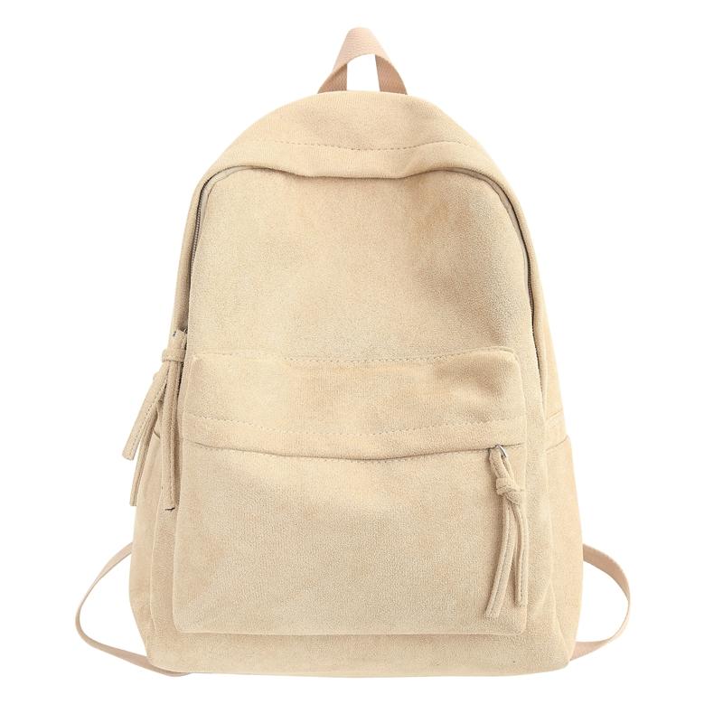 

Чоловічий однотонний шкіряний рюкзак для учнів середньої школи хакі