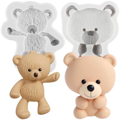Forma na silikonového medvídka Formičky na fondán medvídek Nástroje na zdobení dortů Topper na cupcake Cukroví Pryskyřice Hlina Čokoláda Forma na gumpastu