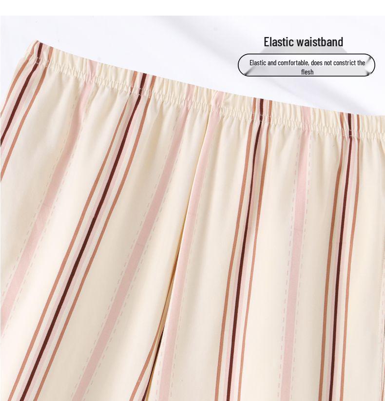 2026 New Style Women's Summer Cotton Pajama Set with Built-in Bra: Round Neck, Short Sleeves, Shorts, Sweet Casual Loungewear
