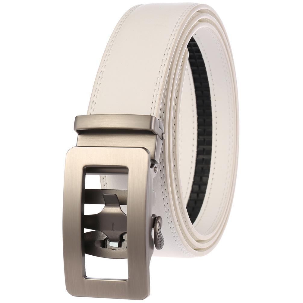1Pcs Two-Layer Cowhide Automatic Buckle Belt, Men'S Belt, Business Belt Ly35-0838-1