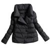 Fashionable Korean-style Thick Cotton Jacket with Short Length and Stand Collar for Winter