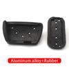 For Toyota Land Cruiser Prado FJ 150 2010-2018   Aluminum Car Foot Pedal Cover Accelerator Brake Footrest Pad