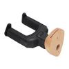 Guitar Wall Mount  Automatic Lock Holder Wooden Base Instrument Neck Hanger for Guitar Bass U