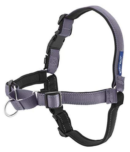 PetSafe Dog Harness Deluxe Easy Walk Harness Steel Silver x Black L Anti-Pull